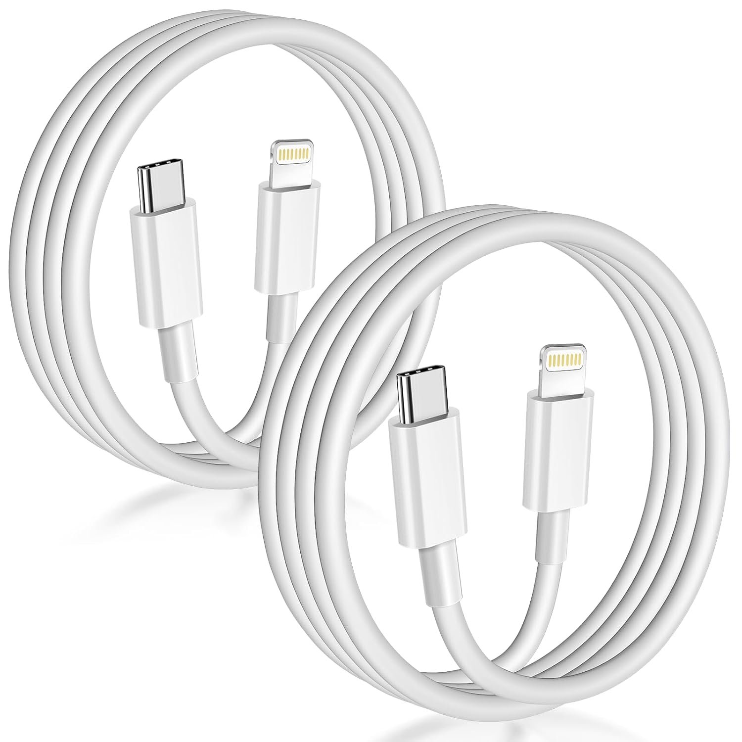 USB C to Lightning Cable MFi Certified 2Pack Fast Charger Cable
