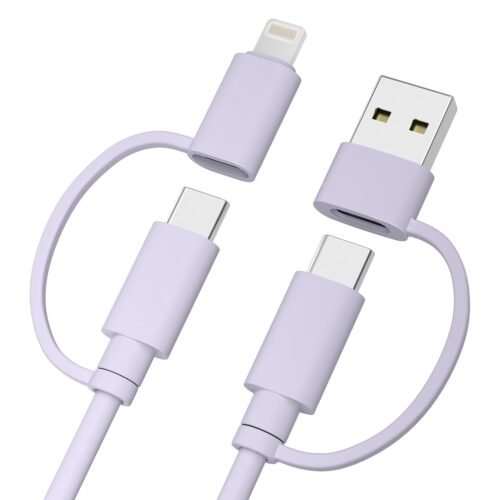 Phone USB C Charger Cable Multi 4 in 1 Charging Cord 60W