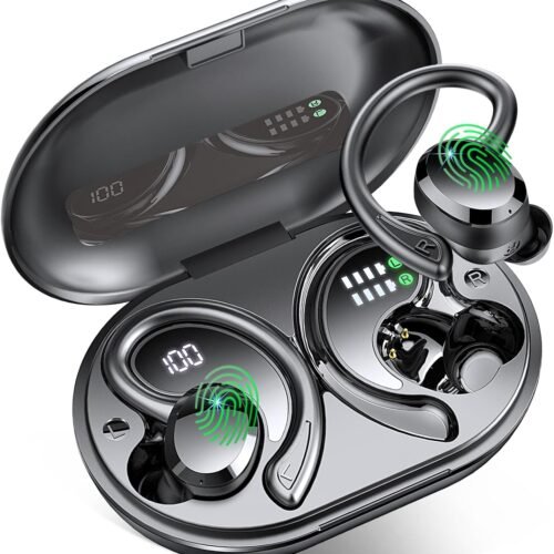 Wireless Sports Headphones Bluetooth 5.4 Deep Bass 56 Hour Battery Life