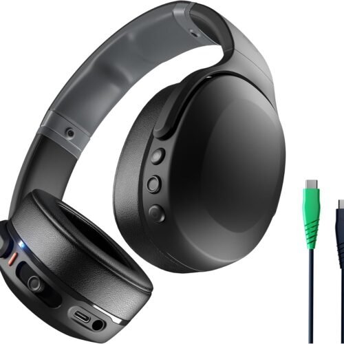 Wireless Over Ear Headphones with 40 Hour Battery Life and Microphone
